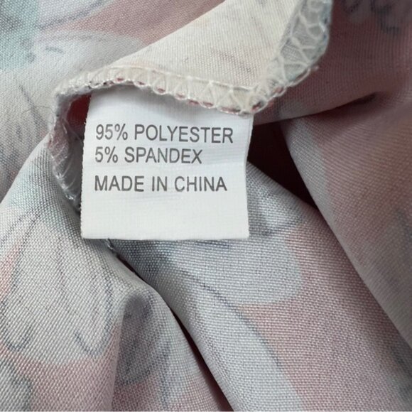 6XL Unbranded V-Neck Peplum Floral Print Dress Short Cap Sleeves Pullove… - Picture 12 of 13